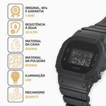  Relógio Casio G-Shock Black Visor Negativo DW-5600UBB-1DR