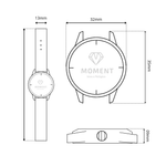 Kit Relógio Mondaine Feminino Cristais Prata Com Semijoias 