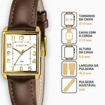  Relógio Lince Feminino Puls. Couro LQC4823L25B2NX 