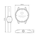 Relógio Orient Feminino Analógico Ceramic Branco MTSKM003B1RB