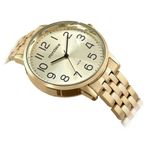 Kit Relógio Feminino Casual Dourado Semijoias 32599LPMKDE1K1