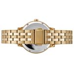 Kit Relógio Feminino Casual Dourado Semijoias 32599LPMKDE1K1