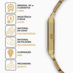  Relógio Mondaine Feminino Dourado 53766LPMVDE3
