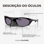 Óculos de Sol Oakley Plantaris Matte Black Prizm Grey