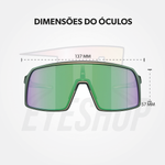 Óculos de Sol Oakley Sutro Matte Silver Green Colorshift Prizm Road Jade