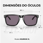 Óculos de Sol Oakley Holbrook Xl Matte Black Prizm Grey