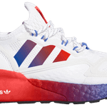 Tênis Adidas ZX 2K Boost White Solar Red