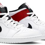 Tênis Air Jordan 1 Mid White Chicago