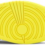 Tênis Air Jordan 1 Mid SE GS Rose Patch - Dynamic Yellow