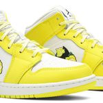 Tênis Air Jordan 1 Mid SE GS Rose Patch - Dynamic Yellow