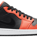 Tênis Air Jordan 1 Low SE Black Turf Orange