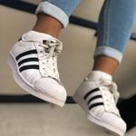 Tênis Adidas Superstar White Black