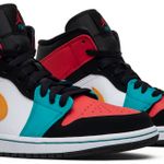 Tênis Air Jordan 1 Mid Multi-Color
