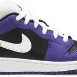 Tênis Air Jordan 1 Low Black Court Purple