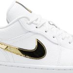 Tênis Air Jordan 1 Retro Low White Metallic Gold