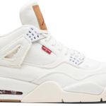Tênis Levi's x Air Jordan 4 Retro White Denim
