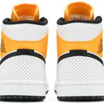 Tênis Air Jordan 1 Mid Perforated - White University Gold