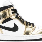 Tênis Air Jordan 1 Mid SE Metallic Gold