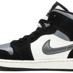 Tênis Air Jordan 1 Mid SE Satin Smoke Grey