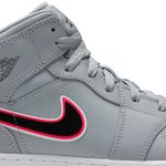 Tênis Air Jordan 1 Mid Wolf Grey Pink