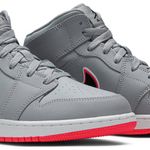 Tênis Air Jordan 1 Mid Wolf Grey Pink