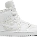 Tênis Air Jordan 1 Mid SE White Quilted