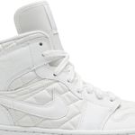 Tênis Air Jordan 1 Mid SE White Quilted