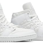 Tênis Air Jordan 1 Mid SE White Quilted