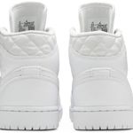Tênis Air Jordan 1 Mid SE White Quilted