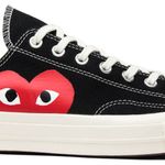 Tênis Comme des Garçons Play x Chuck 70 Low Black White