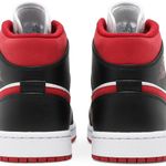 Tênis  Air Jordan 1 Mid Black Gym Red