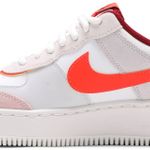 Tênis Nike Air Force 1 Shadow Team Red Orange Pearl