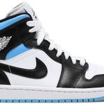 Tênis  Air Jordan 1 Mid University Blue