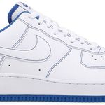 Tênis Nike Air Force 1 '07 Contrast Stitch - White Game Royal