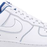 Tênis Nike Air Force 1 '07 Contrast Stitch - White Game Royal