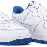 Tênis Nike Air Force 1 '07 Contrast Stitch - White Game Royal