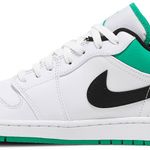 Tênis Air Jordan 1 Low White Lucky Green