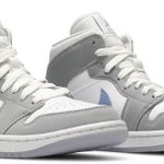 Tênis Air Jordan 1 Mid Wolf Grey Aluminum