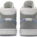 Tênis Air Jordan 1 Mid Wolf Grey Aluminum