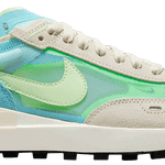 Tênis Nike Waffle One Bleached Aqua Lime Glow