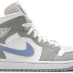Tênis Air Jordan 1 Mid Wolf Grey Aluminum