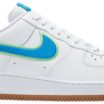 Tênis Nike Air Force 1 Low White Bright Blue Green