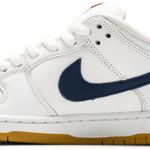 Tênis Nike Dunk Low Pro ISO SB Orange Label - White Navy