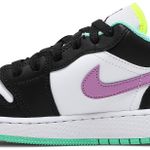 Tênis Air Jordan 1 Low GS White Violet Shock