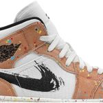 Tênis  Air Jordan 1 Mid SE Brushstroke Paint Splatter