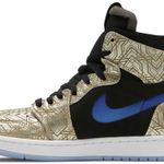 Tênis Air Jordan 1 Zoom Comfort Gold Laser