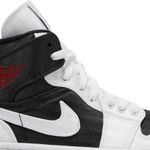 Tênis  Air Jordan 1 Mid SE White Black Gym Red
