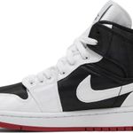 Tênis  Air Jordan 1 Mid SE White Black Gym Red