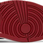 Tênis  Air Jordan 1 Mid SE White Black Gym Red