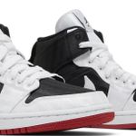 Tênis  Air Jordan 1 Mid SE White Black Gym Red